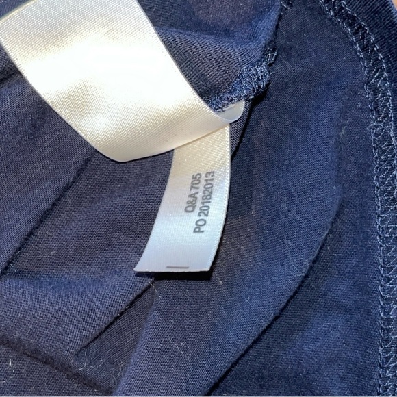 STELLA & DOT 'Everly' Flutter Ric Rac Sleeves Navy Blue T-Shirt Size Small - Picture 9 of 9